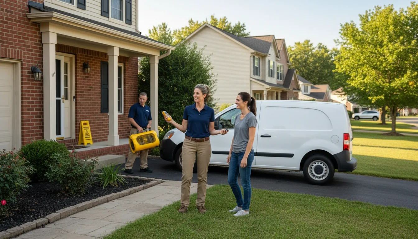 Residential water damage restoration in Collbran, CO